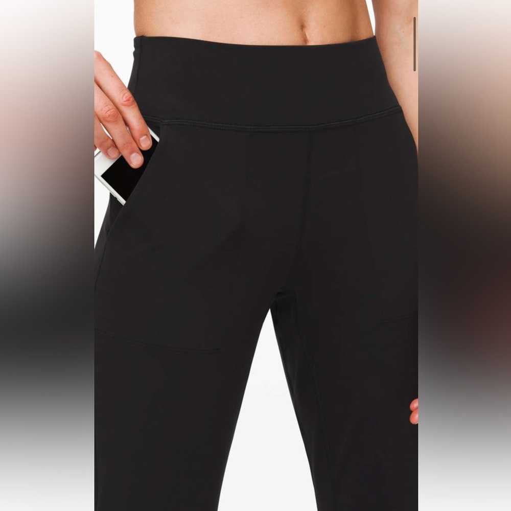 lululemon athletica High-Rise Black joggers with Side Pocket